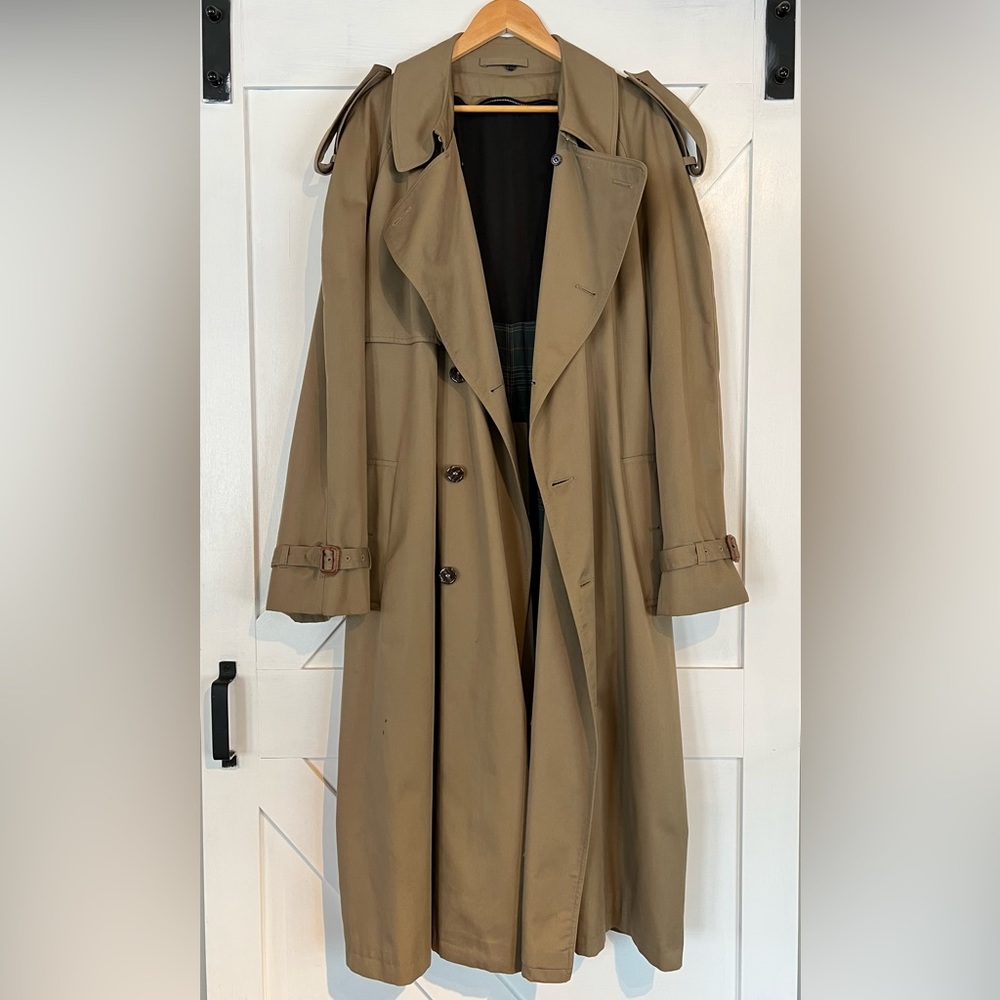 Harry Rosen Mens Trench with Belt - Picture 2 of 5